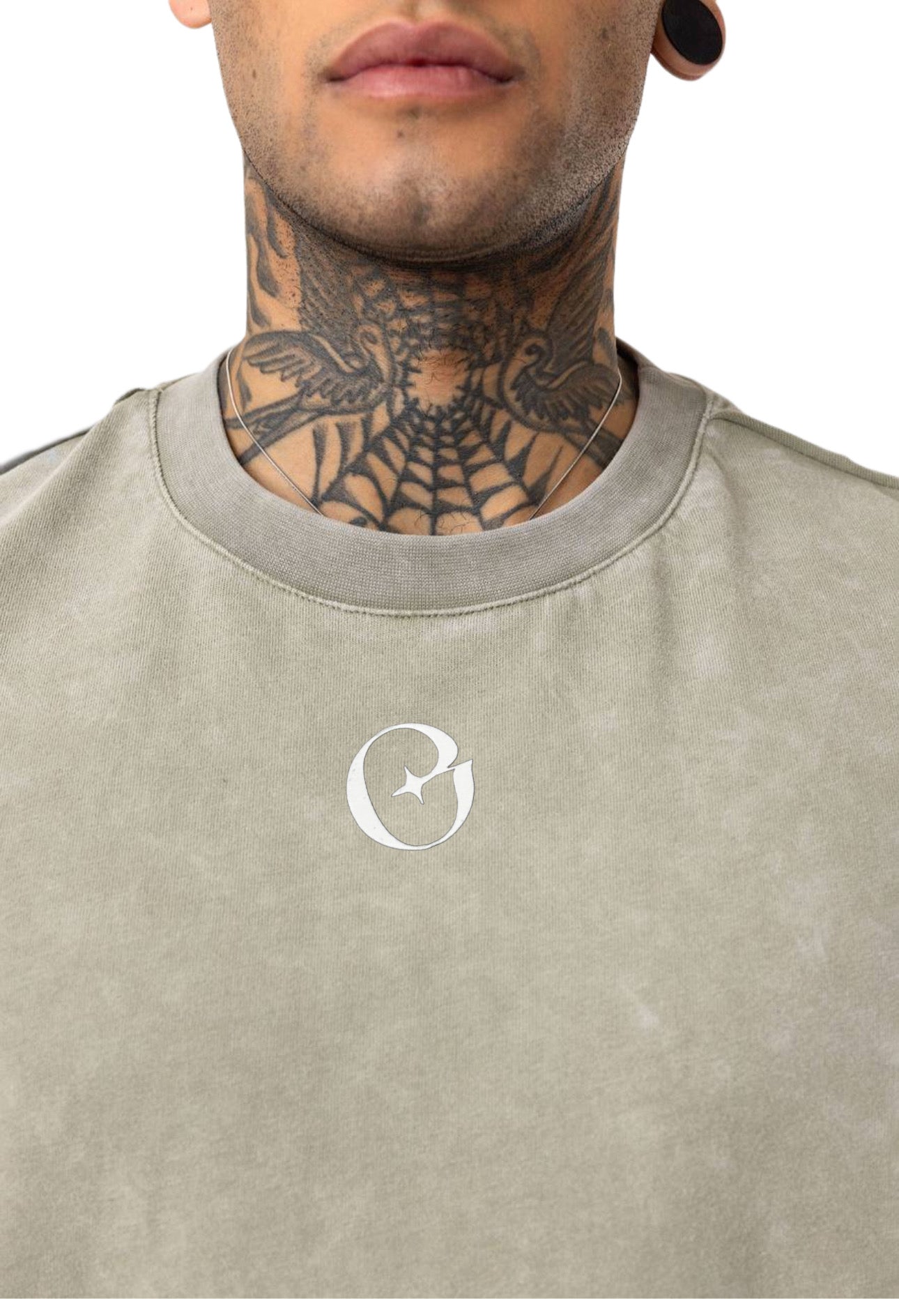 Storm Tank Yellowish Gray – Oversized Acid Wash Tank Top | OHO