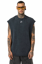 Storm Tank Smoke Gray – Oversized Acid Wash Tank Top | OHO